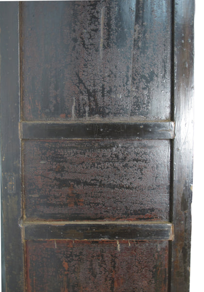 Large 84" Inch Tall  Black Chinese Antique Cabinet