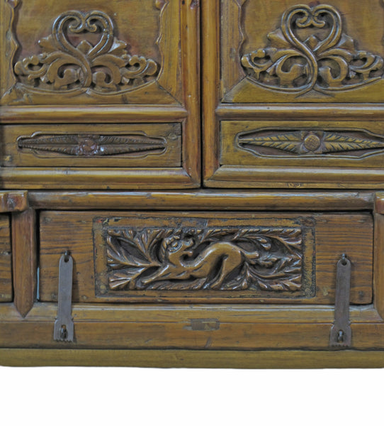Hand Carved Chinese Antique Cabinet