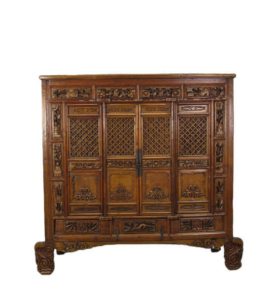 Hand Carved Chinese Antique Cabinet