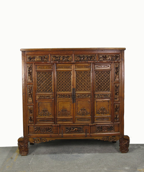 Hand Carved Chinese Antique Cabinet