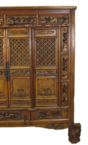 Hand Carved Chinese Antique Cabinet