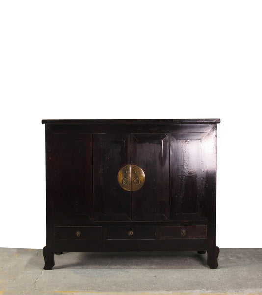 Dark Brown Chinese Antique Cabinet – 56 inches tall