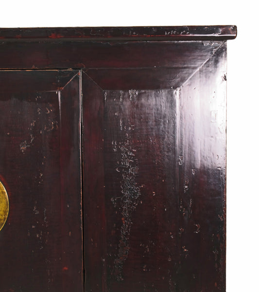 Dark Brown Chinese Antique Cabinet – 56 inches tall