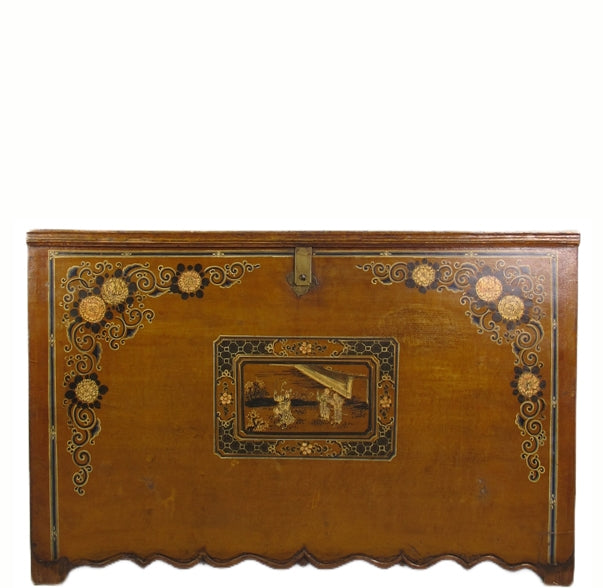 Mongolia Antique Trunk Cabinet