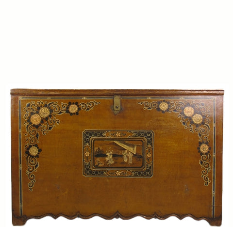 Mongolia Antique Trunk Cabinet
