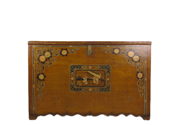 Mongolia Antique Trunk Cabinet