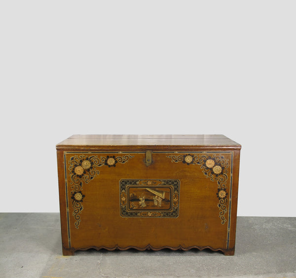 Mongolia Antique Trunk Cabinet