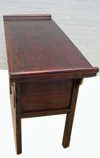 Reddish Brown Five Drawers Console Table - Dyag East