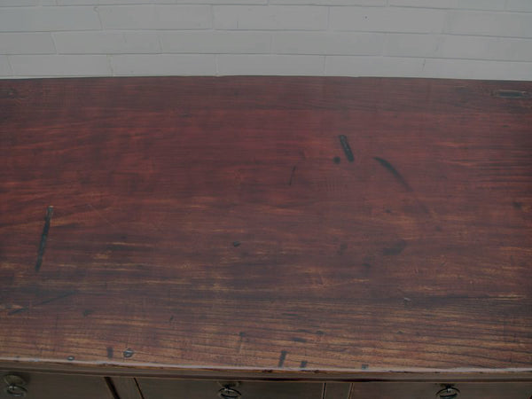 Reddish Brown Five Drawers Console Table - Dyag East