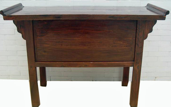 Reddish Brown Five Drawers Console Table - Dyag East