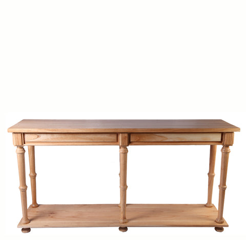 Natural Mindi Color Console Table - Dyag East