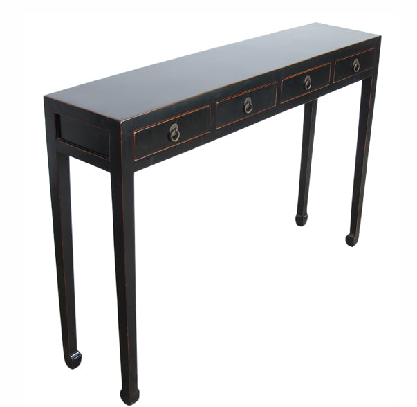Z-Four Drawers Asian Console Table