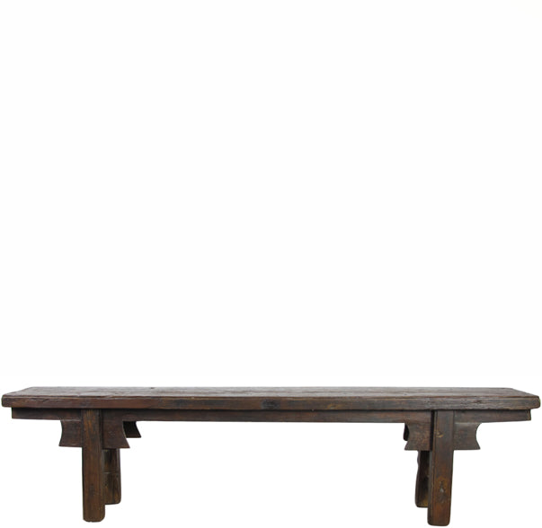 Low 89" inch Long Antique Chinese Bench Console Table
