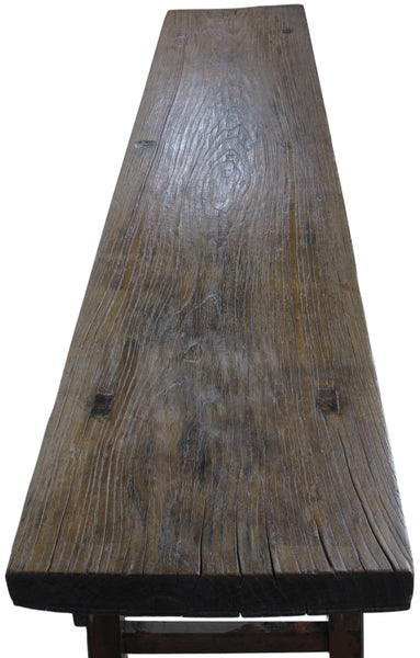 Hebei 8 ft Long Antique Countryside Console Table