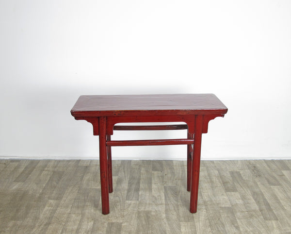 Small Red Vintage Stairway Table