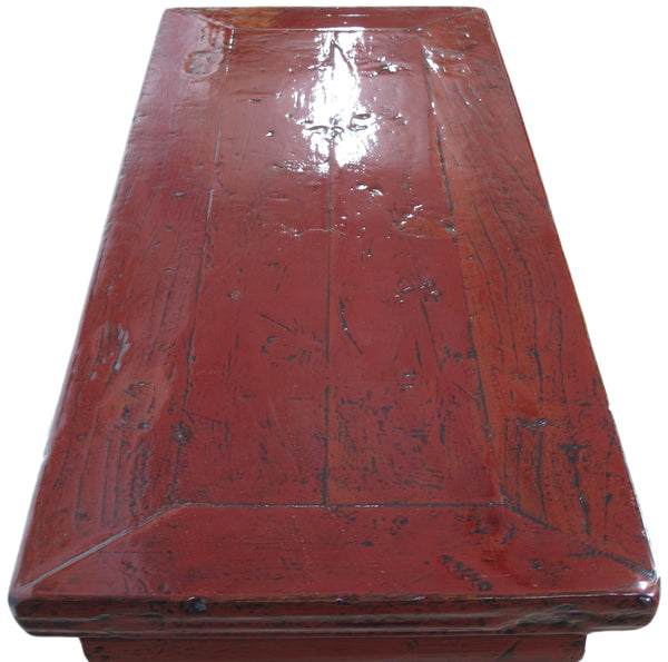 Small Red Vintage Stairway Table