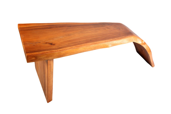 Modern One Slab 8 Feet Long Water Fall Living Edge Console Table