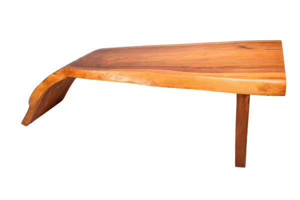 Modern One Slab 8 Feet Long Water Fall Living Edge Console Table