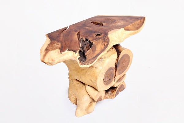 Naturel Form Console Table, 50" Long Brown 48