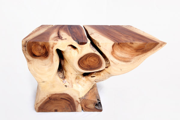 Naturel Form Console Table, 49" Long Brown 49