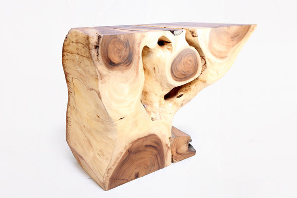 Naturel Form Console Table, 49" Long Brown 49