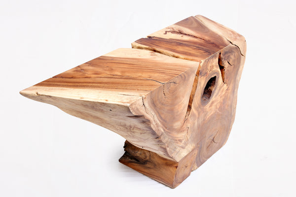 Naturel Form Console Table, 49" Long Brown 49