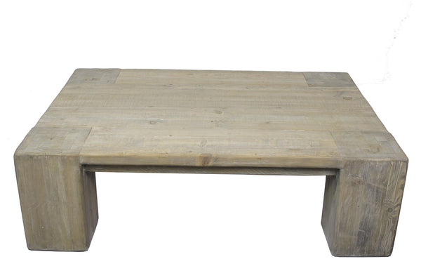 Modern Rustic Coffee Table, 69.7"W, 37.4"D, 17.7"H
