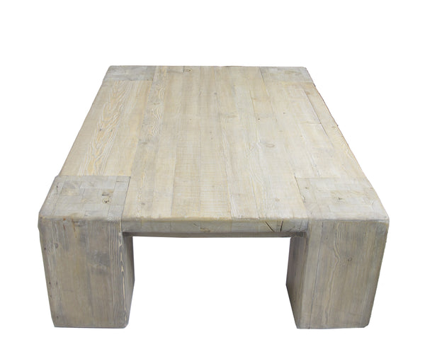 Modern Rustic Coffee Table, 69.7"W, 37.4"D, 17.7"H
