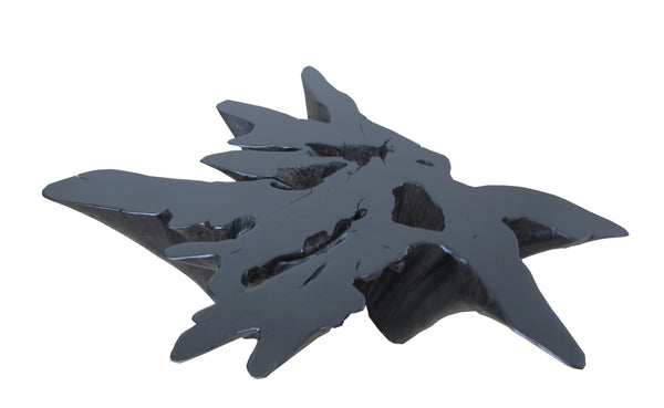 Organic Teak Root Coffee Table in Ebony 46