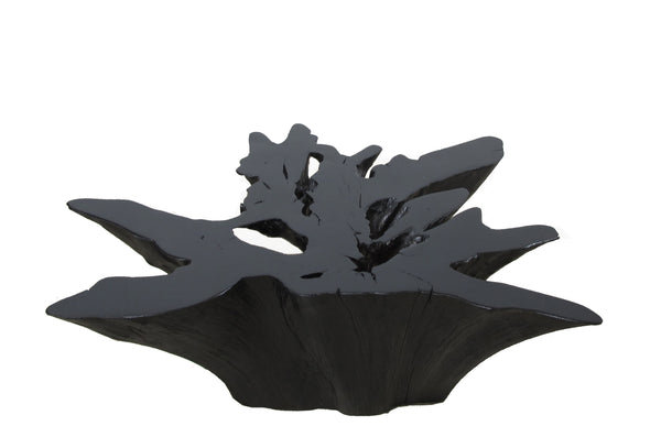 Organic Teak Root Coffee Table in Ebony 46