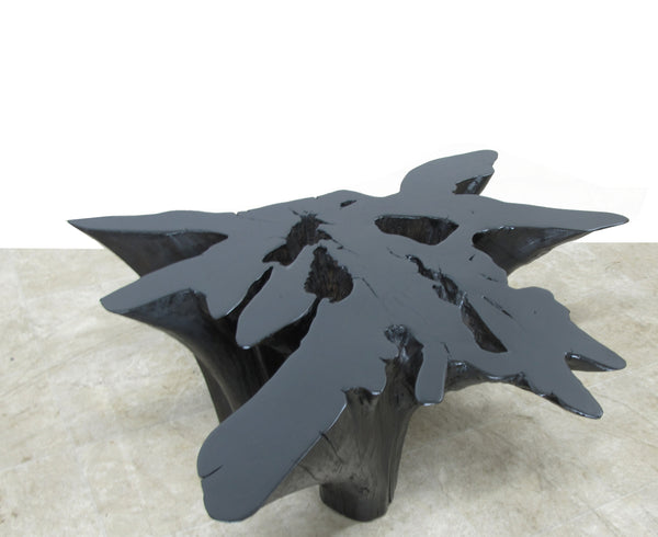 Organic Teak Root Coffee Table in Ebony 46