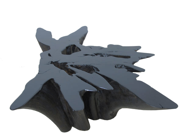 Organic Teak Root Coffee Table in Ebony 46