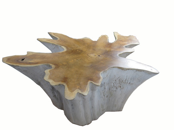 Organic Teak Root Coffee Table with Two Tones 75