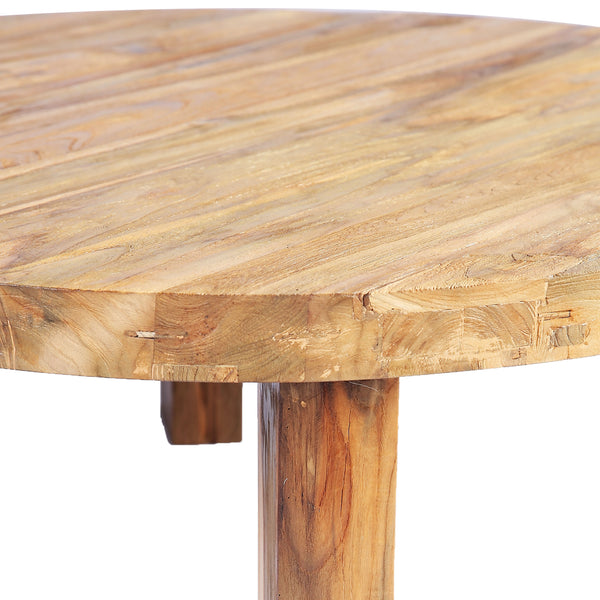 Round Modern Teak Coffee Table