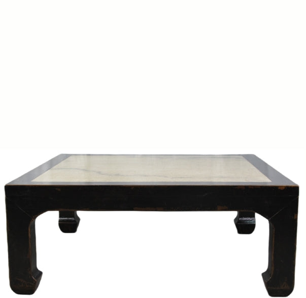Vintage Marble Top Asian Coffee Table
