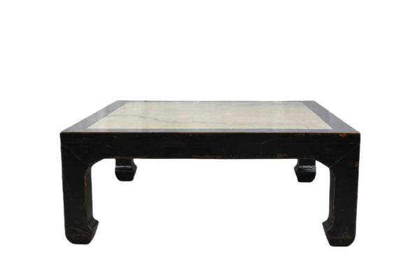 Vintage Marble Top Asian Coffee Table
