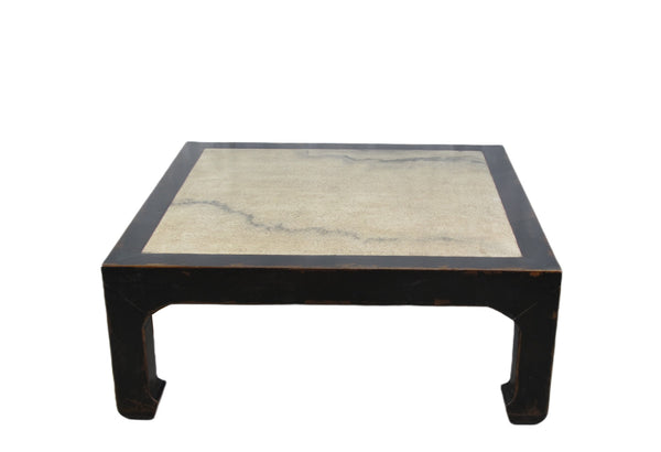Vintage Marble Top Asian Coffee Table