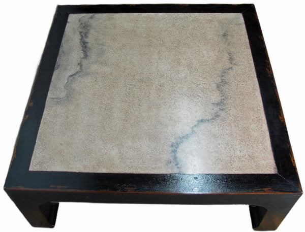 Vintage Marble Top Asian Coffee Table