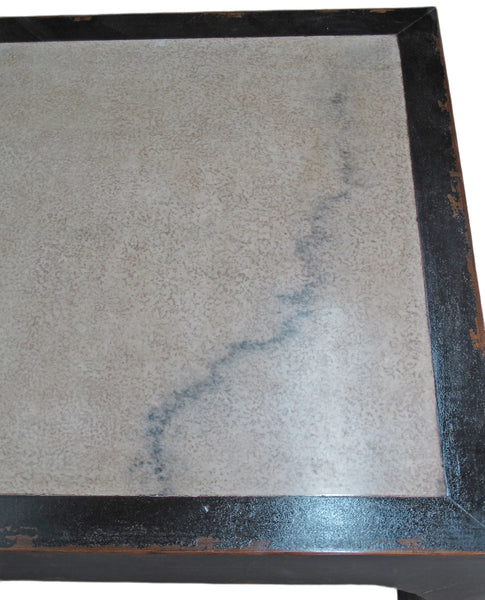 Vintage Marble Top Asian Coffee Table