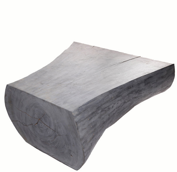 Minimalist Black Grey Living Edge Block Coffee Table 15