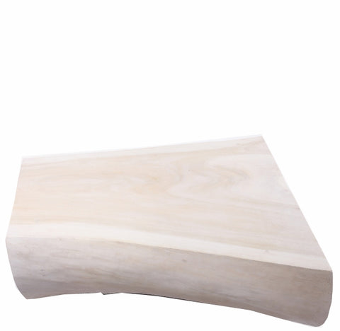 Minimalist White Living Edge Block Coffee Table 17