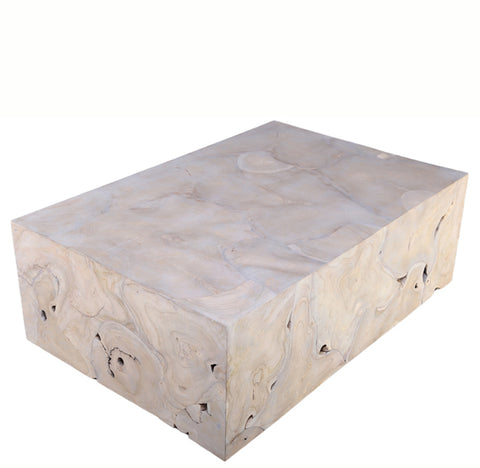 Z-Rectangular White Wish Organic Teak Coffee Table 33