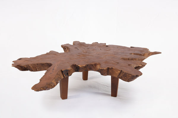 Brown Teak Living Edge Coffee Table 43