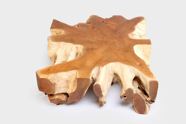 Square 36" Inch Organic Teak Root Coffee Table 52