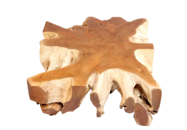 Square 36" Inch Organic Teak Root Coffee Table 52