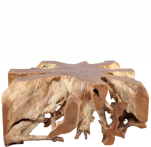 Square 36" Inch Organic Teak Root Coffee Table 53