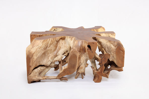 Square 36" Inch Organic Teak Root Coffee Table 53