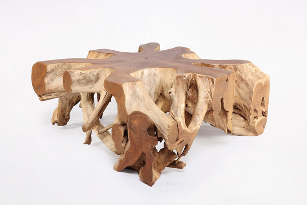 Square 36" Inch Organic Teak Root Coffee Table 53