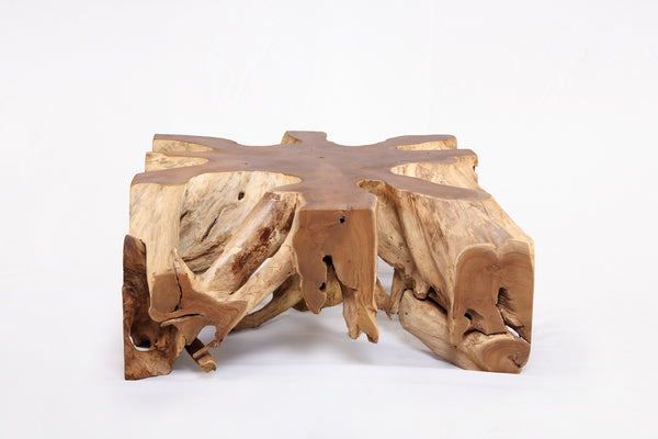 Square 36" Inch Organic Teak Root Coffee Table 53