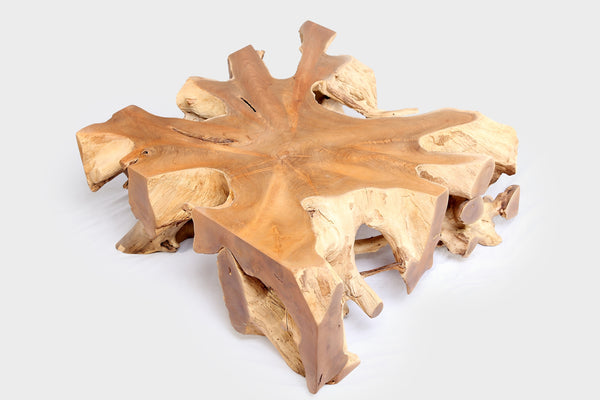 Square 36" Inch Organic Teak Root Coffee Table 54